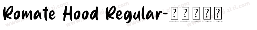 Romate Hood Regular字体转换
